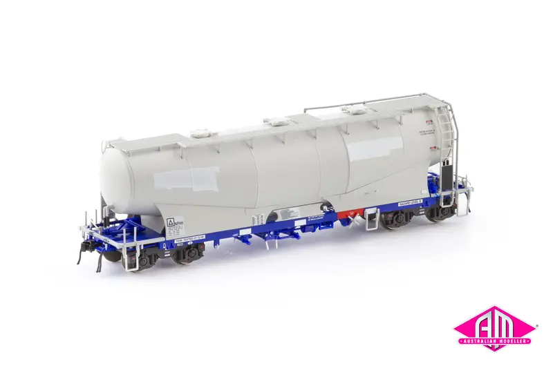 Nphh Cement Hopper, Pacific National Wagon Grime/Blue With Patch Job & Ground Operated Lids, 4 Car Pack Nph-6 (Ho Scale) 1