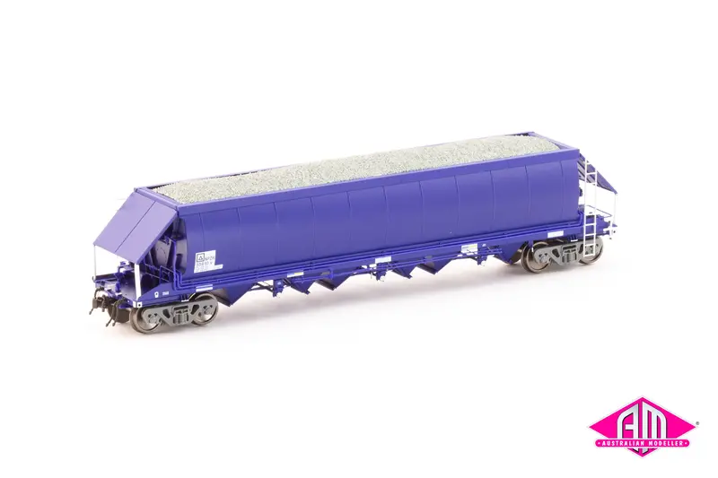 Npzh Gravel Hopper, Pacific National Blue With No Logos - 4 Car Pack (Nqh-5) 1