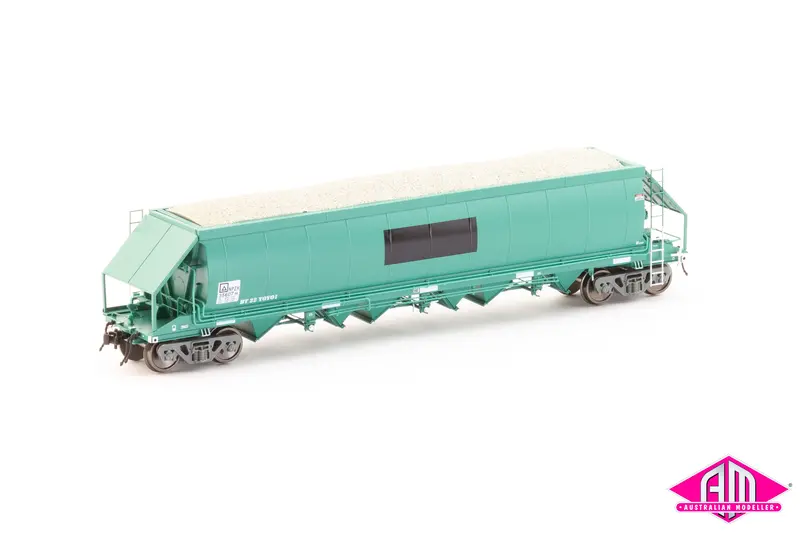 Npzh Limestone Hopper, Pacific National Faded Ptc Blue #1 With Patch Job - 4 Car Pack (Nlh-5) 1