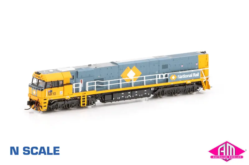Nr Class Locomotive Nr10 National Rail With Large Side Numbers - Orange & Grey (Nnr-1) N-Scale 1