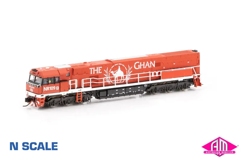Nr Class Locomotive Nr109 The Ghan® (Mk2) - Red & White (Nnr-14) N-Scale 1