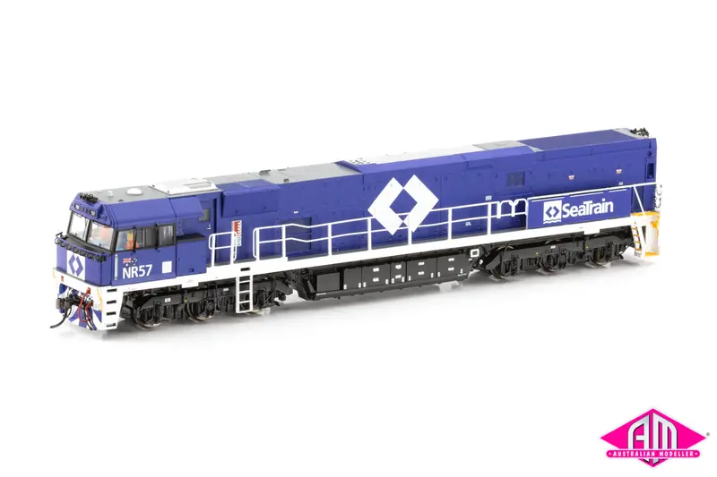 Nr Class Locomotive Nr57 Seatrain With Large Side Numbers - Blue & White (Nr-8) Ho Scale 1