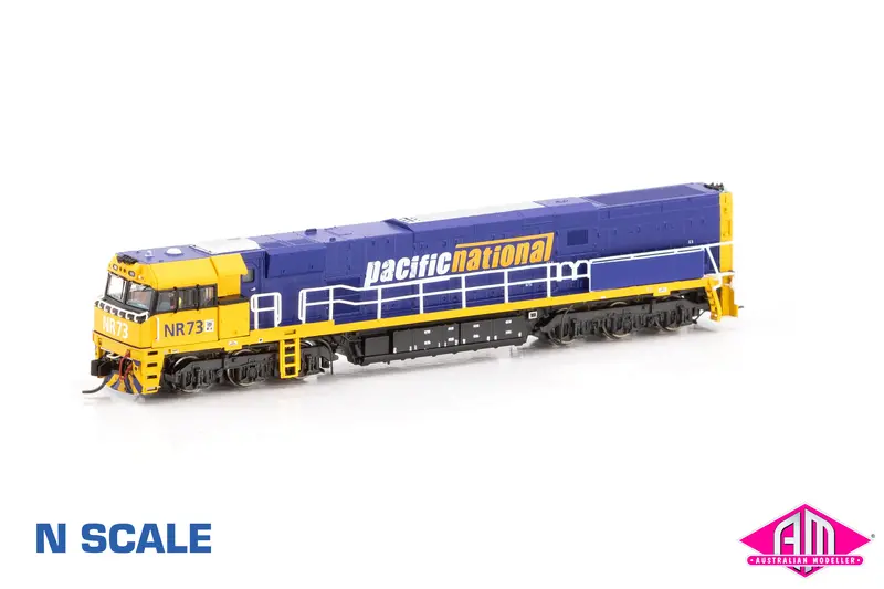 Nr Class Locomotive Nr73 Pacific National (No Stars) - Blue & Yellow (Nnr-22) N-Scale 1
