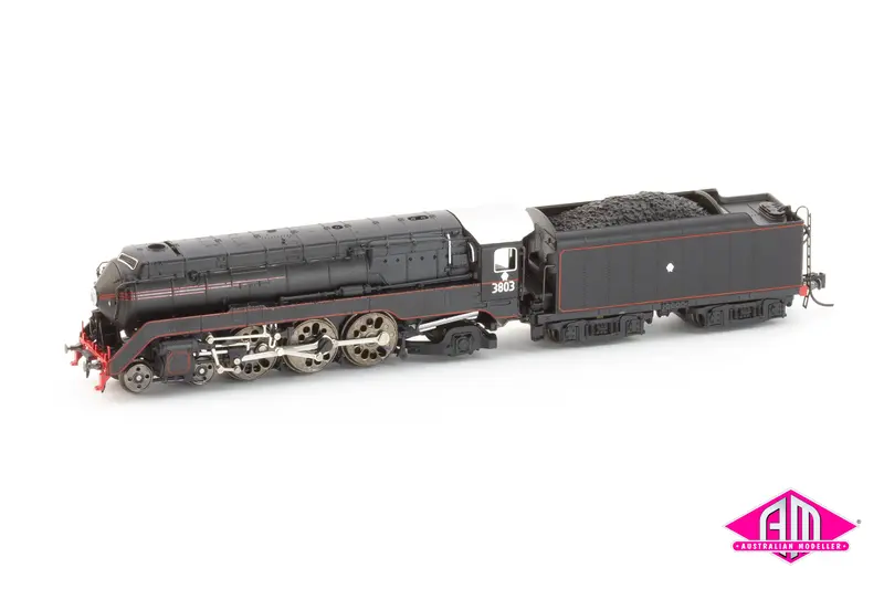 Nsw C38 Class Locomotive - 3803 Black Red Lining (N Scale) 1