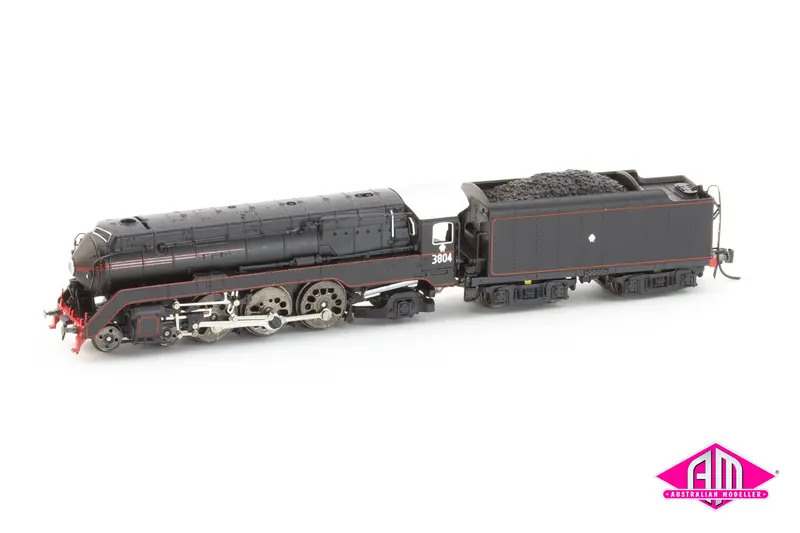 Nsw C38 Class Locomotive - 3804 Black Red Lining (N Scale) 1