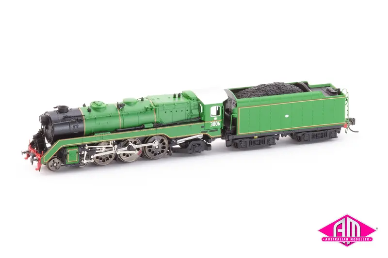 Nsw C38 Class Locomotive - 3806 Green 1960'S (N Scale) 1