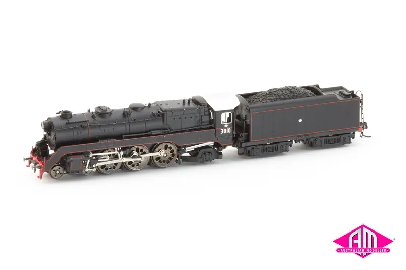 Nsw C38 Class Locomotive - 3810 Black Red Lining (N Scale) 1