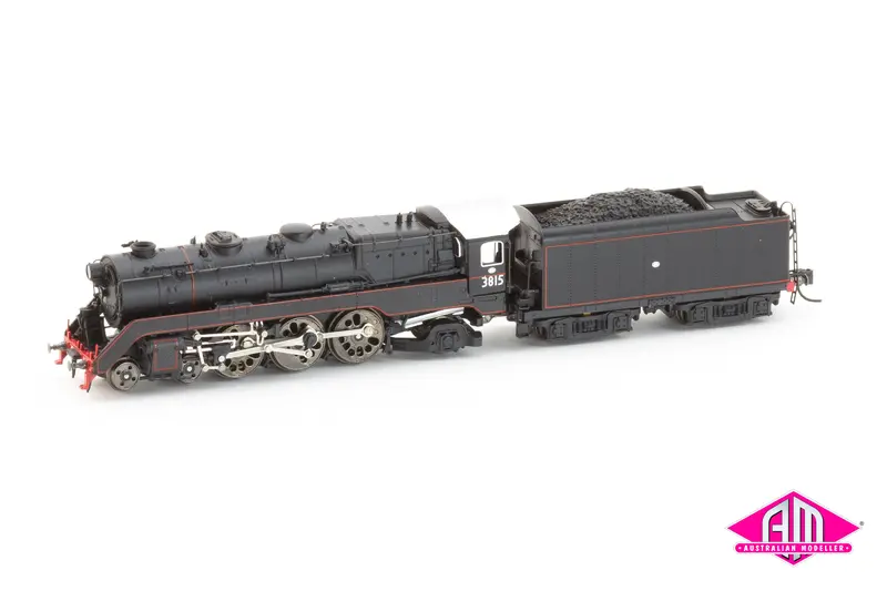 Nsw C38 Class Locomotive - 3815 Black Red Lining (N Scale) 1