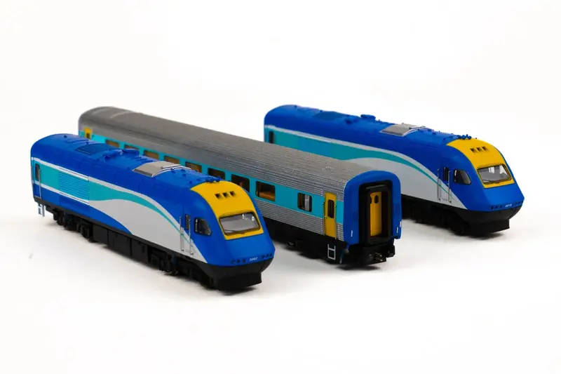 Nsw Xpt - Trainlink Blue "No Logo" Livery - 3 Car Set (N Scale) 1