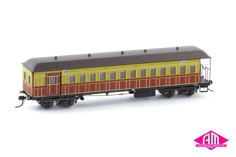 Nswgr End Platform Car Cca 1277 Pre-War Tuscan & Russet Fo052 (Single Car) Ho Scale 1