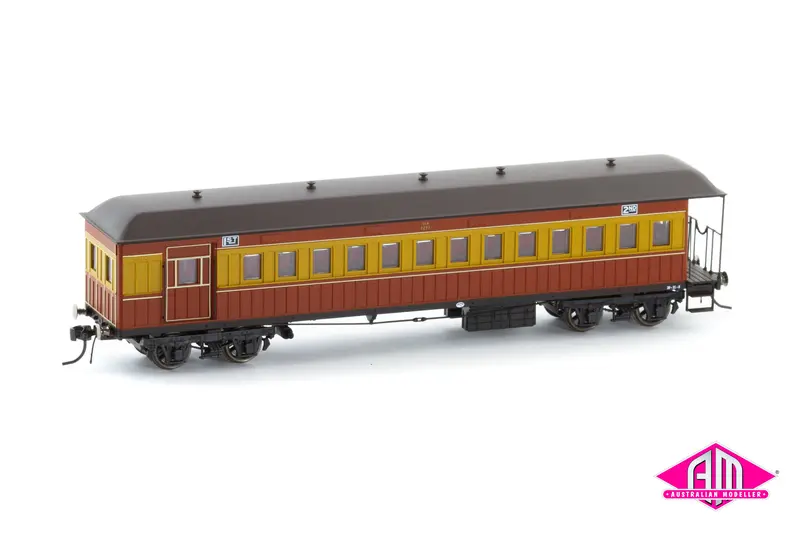 Nswgr End Platform Car Cca 1277 Venetian Red & Russet Fo053 (Single Car) Ho Scale 1