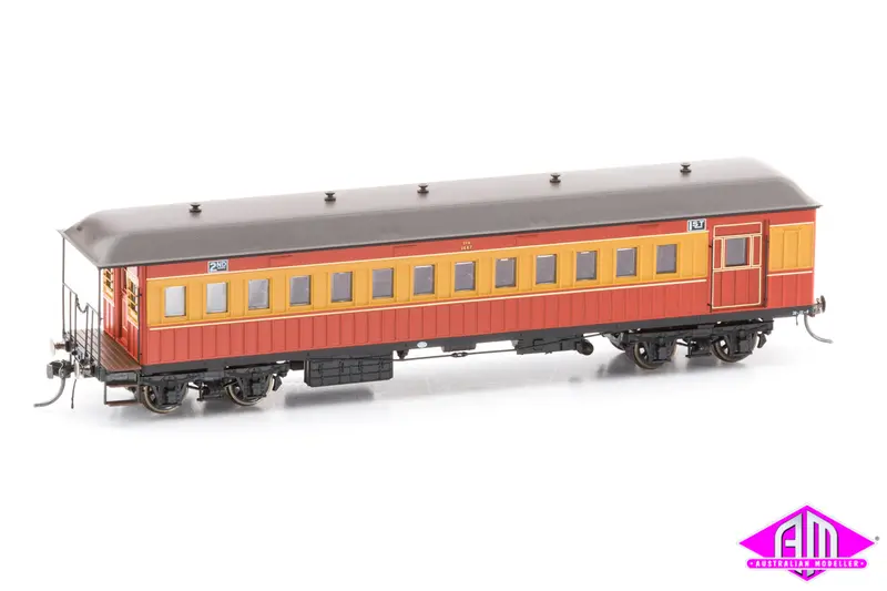 Nswgr End Platform Car Cca 1447 Venetian Red & Russet Fo015 (Single Car) 1