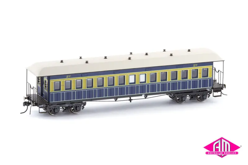 Nswgr End Platform Car Fa 1423 As Introduced Blue & Russet Fo051 (Single Car) Ho Scale 1