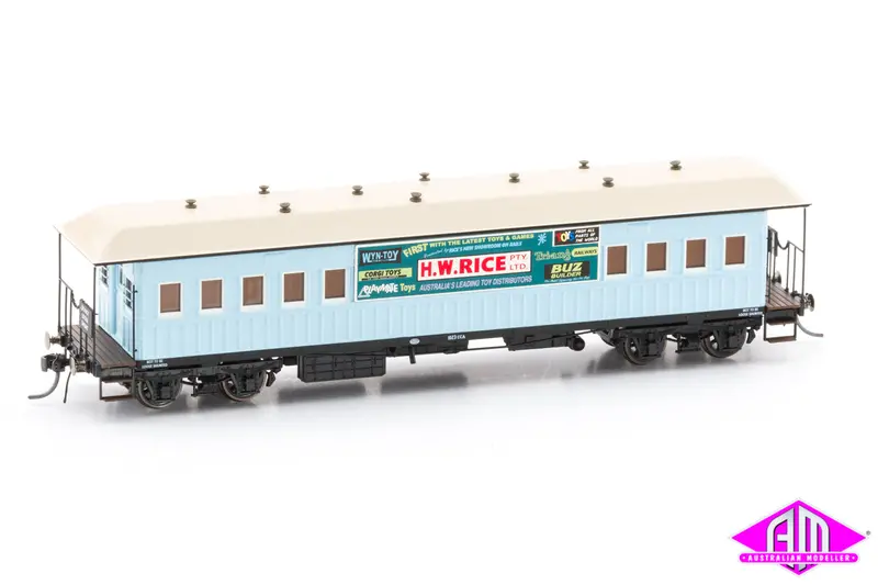 Nswgr End Platform Car H.W. Rice Blue Early 64' Fo027 (Single Car) 1