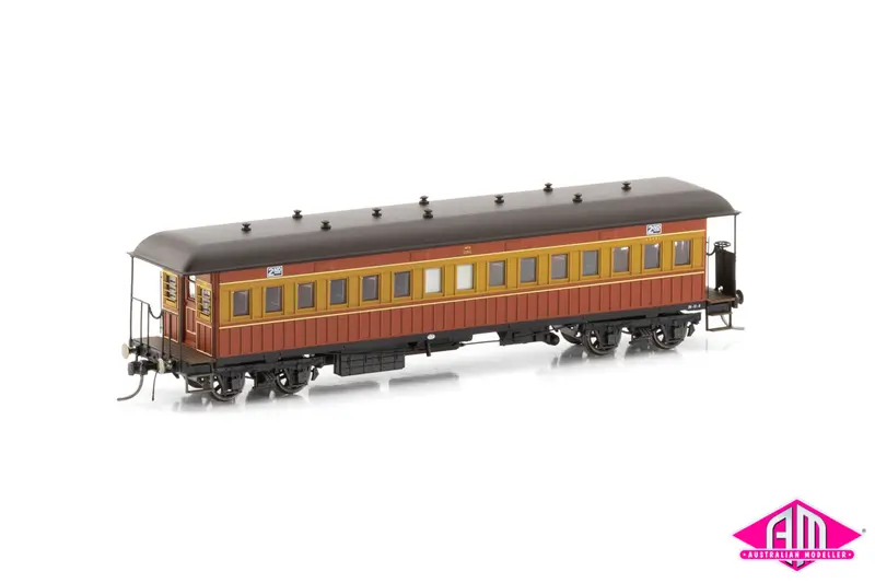 Nswgr End Platform Cars Set 36 Venetian Red & Russet Elliptical Roof Fo005 (8 Car Set) 1