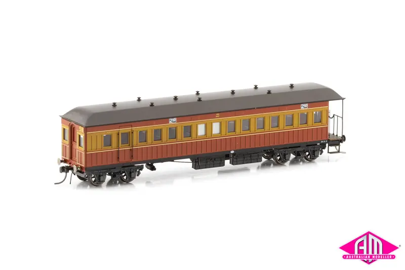Nswgr End Platform Cars Set 58 Venetian Red & Russet Mansard Roof Fo003 (8 Car Set) 1