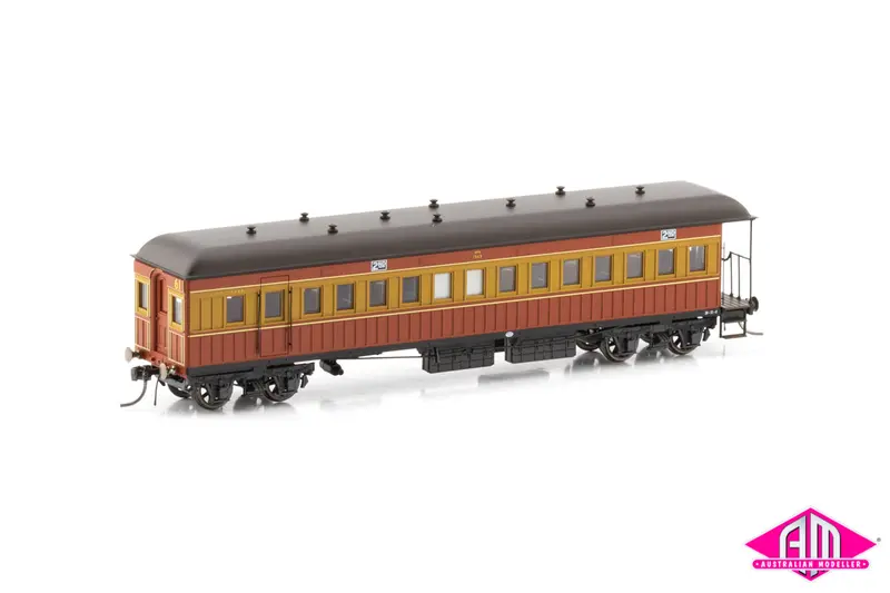Nswgr End Platform Cars Set 61 Venetian Red & Russet Elliptical Roof Fo007 (8 Car Set) 1