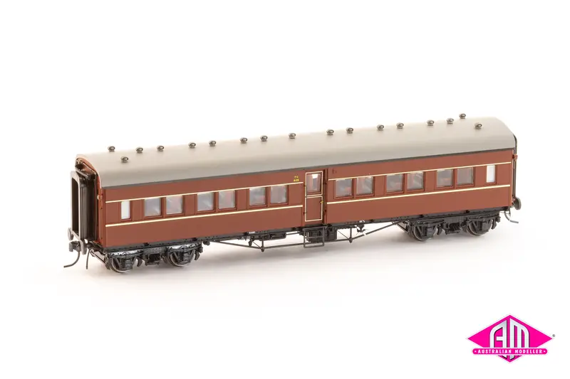 Nswgr Fg Independent Passenger Carriages Indian Red Fg648, & Fg662 (2 Car Set) Ho Scale Fg006 1