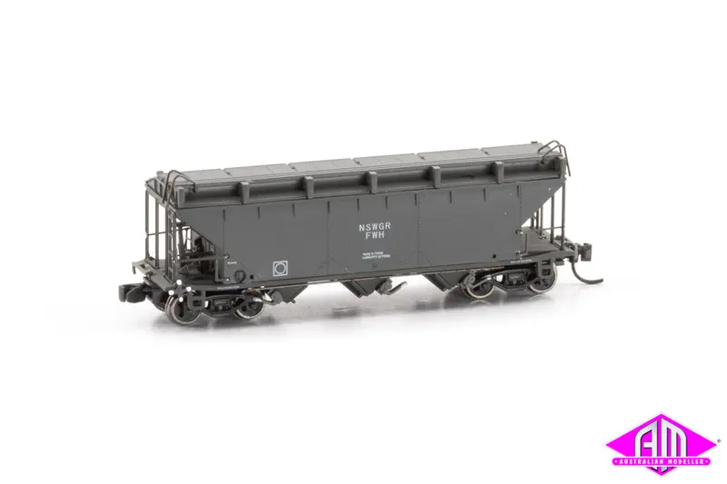 Nswgr Fwh Wheat Hopper - Grey - 5 Pack (N Scale) 1