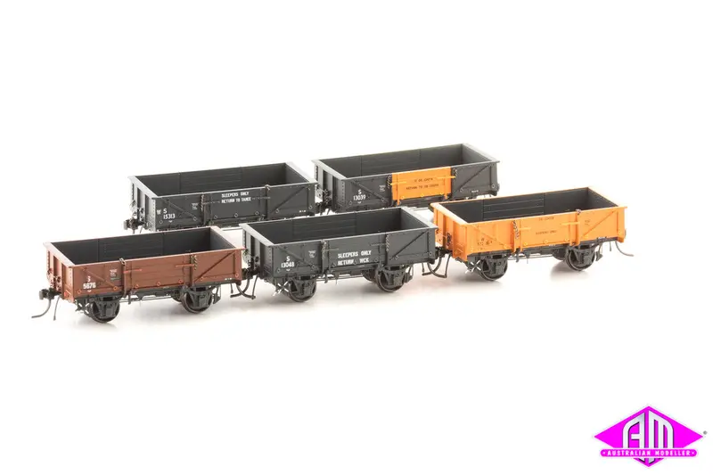 Nswgr S Truck Disc Wheels / No Buffers 5 Car Pack S027 1