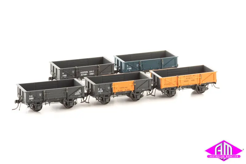 Nswgr S Truck Disc Wheels / No Buffers 5 Car Pack S029 1