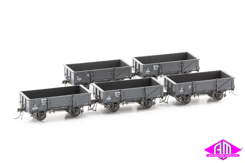 Nswgr S Truck Disc Wheels / No Buffers Wire Train 5 Car Pack S032 1