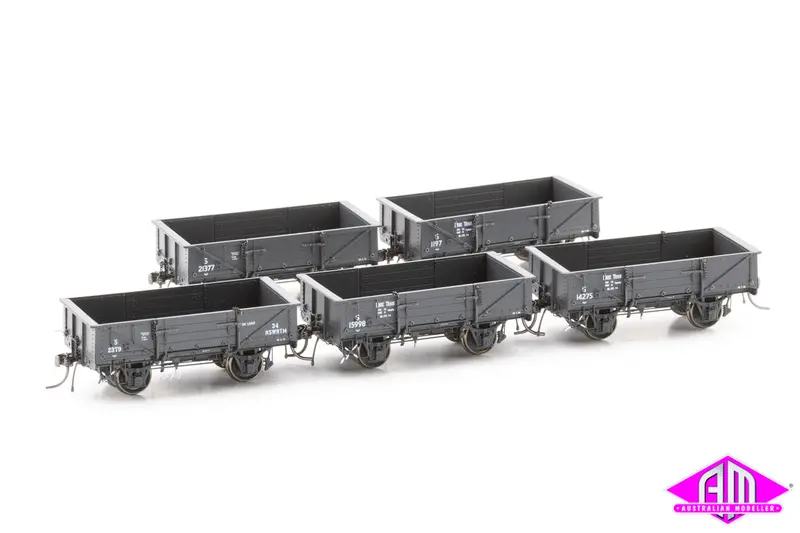 Nswgr S Truck Disc Wheels / No Buffers Wire Train 5 Car Pack S033 1