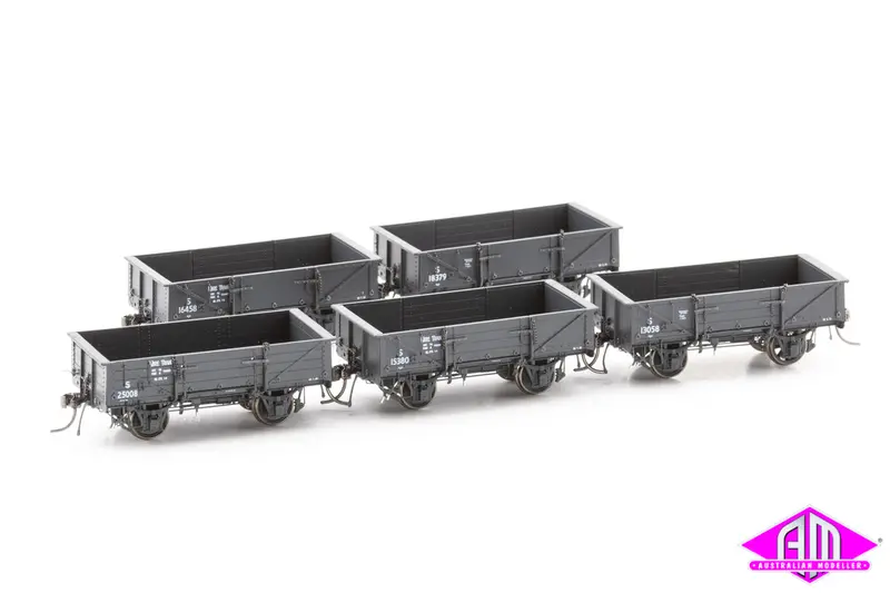 Nswgr S Truck Disc Wheels / No Buffers Wire Train 5 Car Pack S034 1