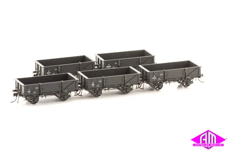 Nswgr S Truck Spoked Wheels / Buffers 5 Car Pack S022 1