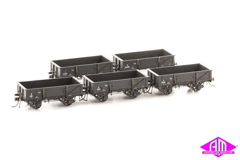 Nswgr S Truck Spoked Wheels / Buffers 5 Car Pack S023 1