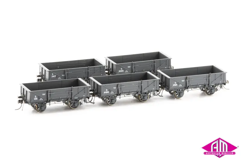 Nswgr S Truck Spoked Wheels / Buffers 5 Car Pack S035 1