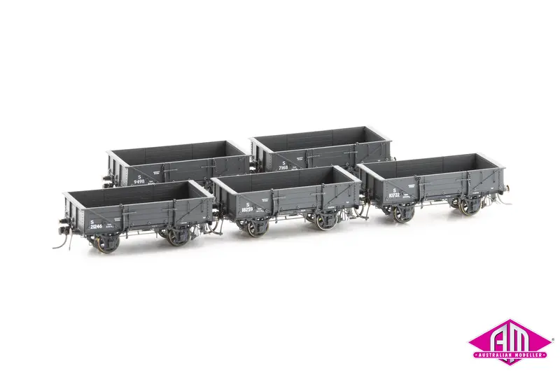 Nswgr S Truck Spoked Wheels / Buffers 5 Car Pack S036 1
