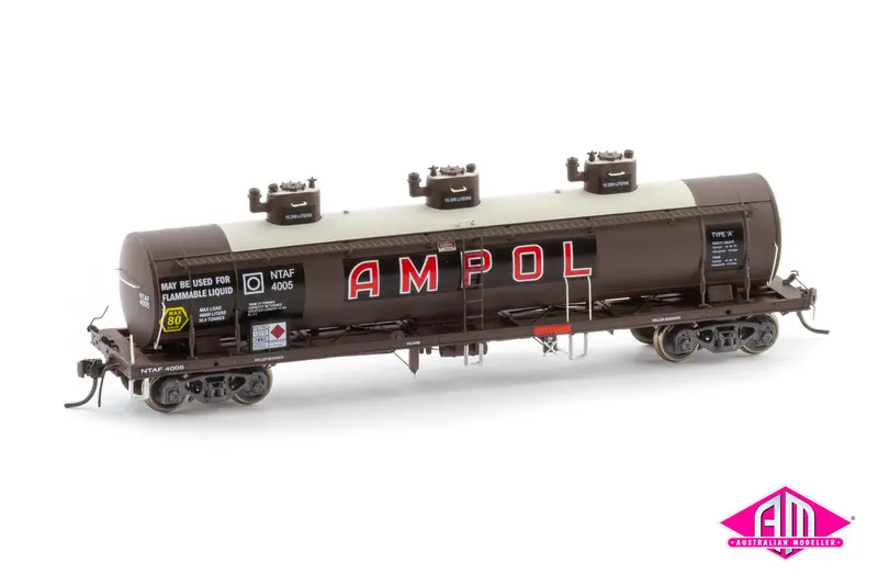Nswsra Ntaf 10,000 Gallon Rail Tank Cars 4 Car Pack 1983-1995 Ntaf 006 (Ho Scale) 1