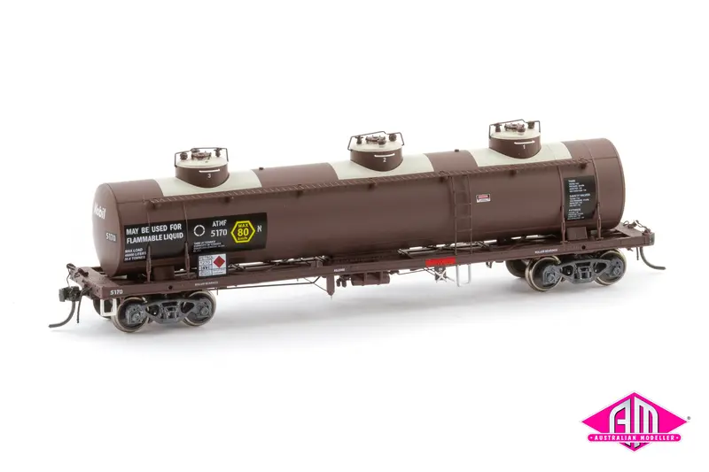 Nswsra Ntaf 10,000 Gallon Rail Tank Cars 4 Car Pack 1988-1994 Australian National Ntaf 008 (Ho Scale) 1