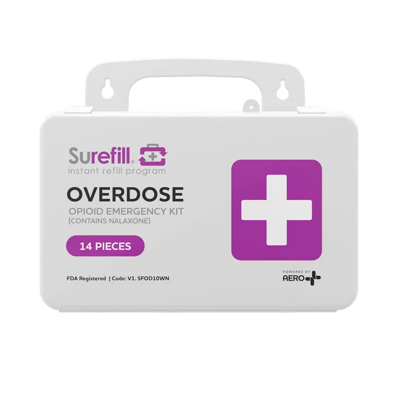 Opioid Overdose Response Kit – Naloxone Ready – Wall Mount Case (Sfod10wn) 1