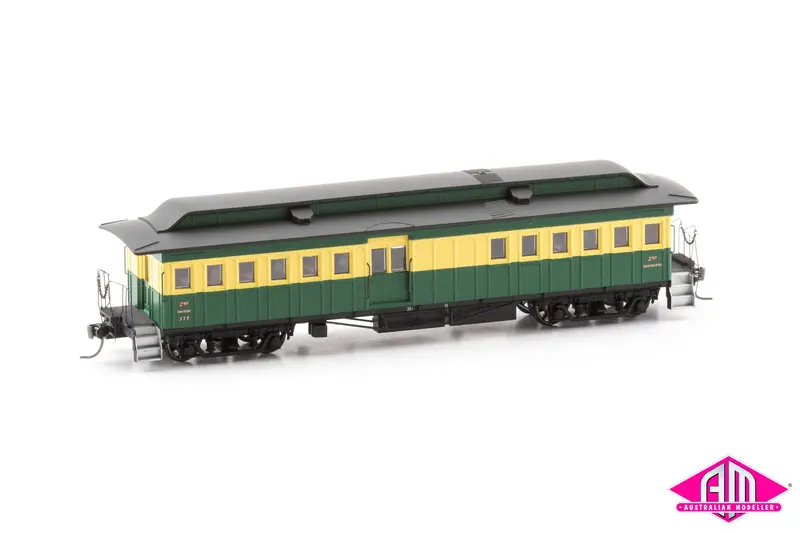 Or496 - Centenary Baggage Car #377 - Cream Band (Ho Scale) 1