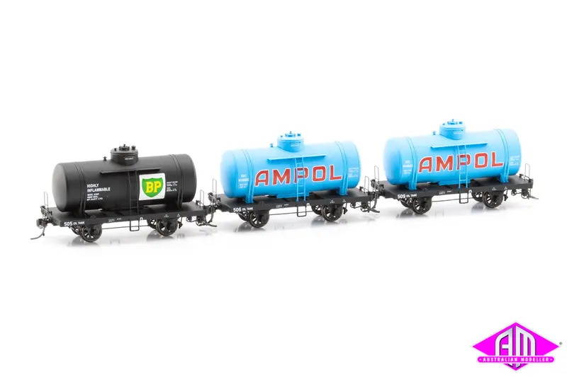 Ot 4-Wheel Rail Tank Car 1960S / 70S Ot Pack A (3 Pack) 1