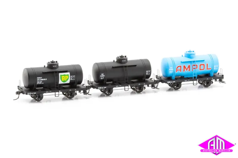 Ot 4-Wheel Rail Tank Car 1960S / 70S Ot Pack B (3 Pack) 1
