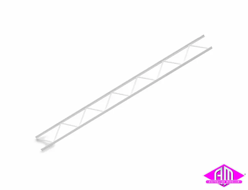Owts-6 - Styrene - Open Web Truss - Warren Style - 3/16" 1