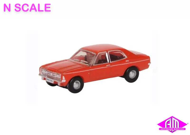 Ox-Ncor3003 - Ford Cortina - Red (N Scale) 1