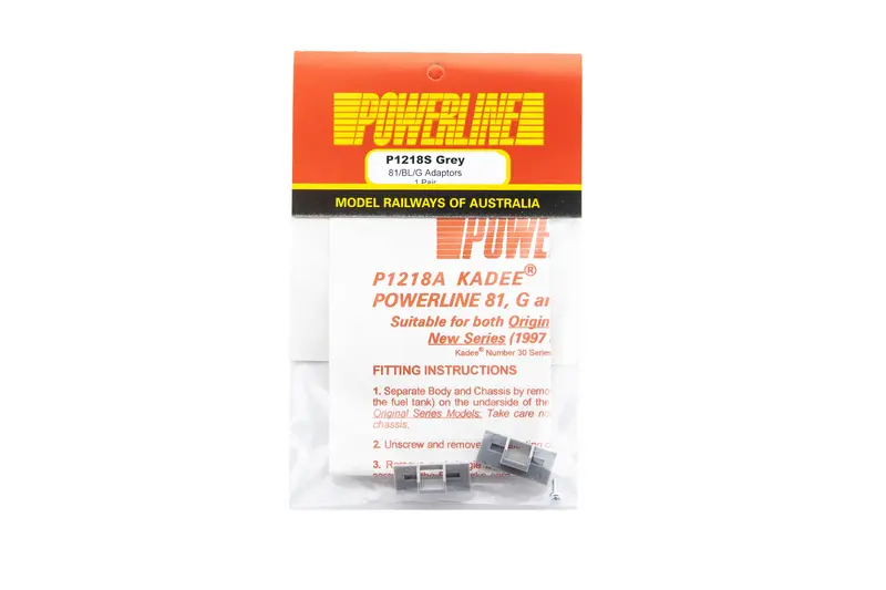 P1218s - 81/Bl/G Class Kadee Adaptor - Grey (Ho Scale) 1