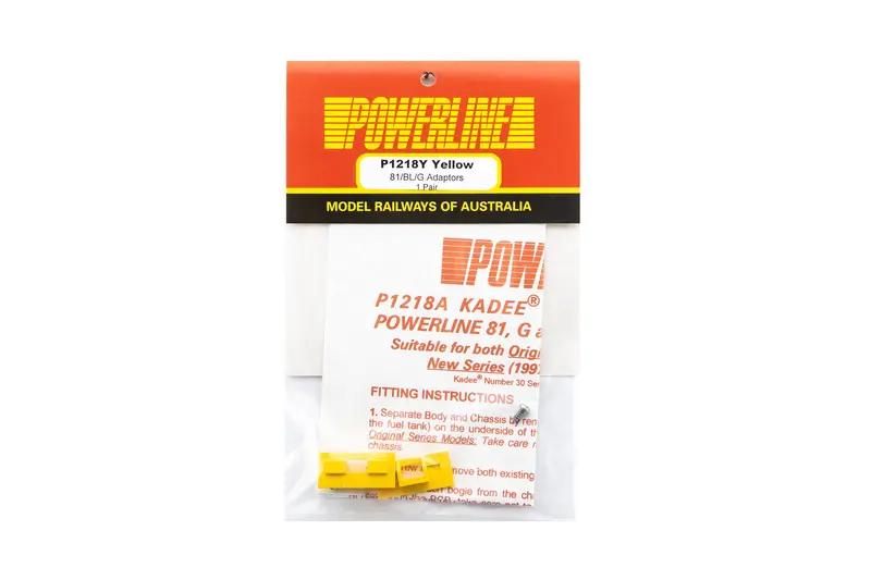 P1218y - 81/Bl/G Class Kadee Adaptor - Yellow (Ho Scale) 1