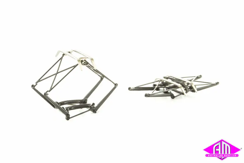 Pantographs Victorian Early Style Black - 1 Pair Sp-51 1