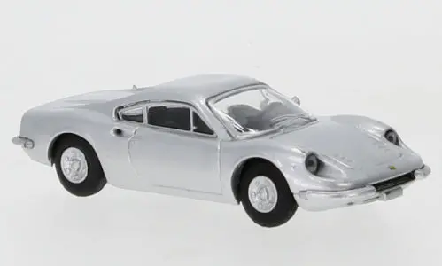 Pcx870219 - Ferrari Dino 246 Gt - Silver (Ho Scale) 1