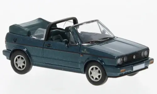 Pcx870310 - Vw Golf I Convertible - Etienne Aigner 1991 - Metallic Dark Green (Ho Scale) 1