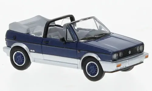 Pcx870311 - Vw Golf I Convertible Bel-Air 1991 - Metallic Dark Blue/Silver (Ho Scale) 1