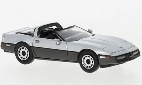 Pcx870318 - Chevrolet Corvette C4 - Silver/Metallic Gray - 1984 - Targa Roof (Ho Scale) 1