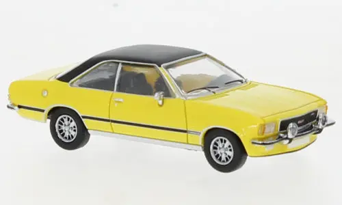 Pcx870347 - Opel Commodore B Coupe - Yellow/Matte Black (Ho Scale) 1