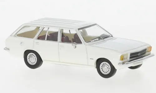 Pcx870402 - Opel Rekord D Caravan - White - 1972 (Ho Scale) 1