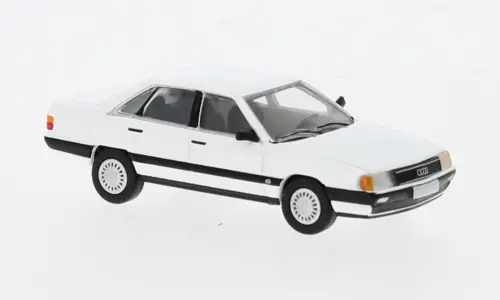 Pcx870436 - Audi 100 C3 - White 1982 (Ho Scale) 1